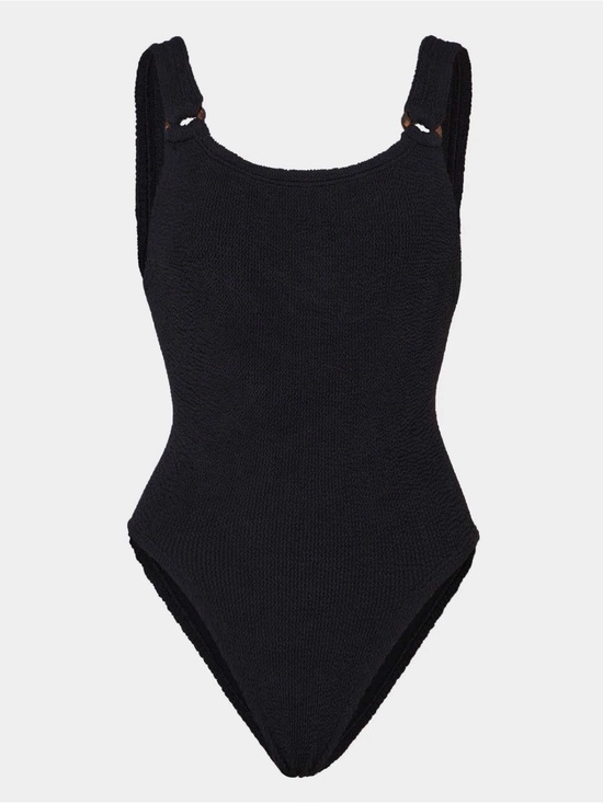 Hunza G Other - Hunza G Black Textured One-Piece Swimsuit